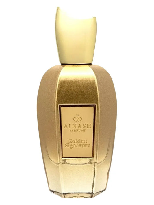 Ainash Parfums Golden Signature fragrance bottle