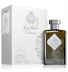 Al Dirgham Silver EDP fragrance bottle