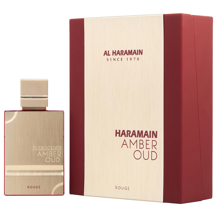 Al Haramain Amber Oud Rouge EDP fragrance bottle