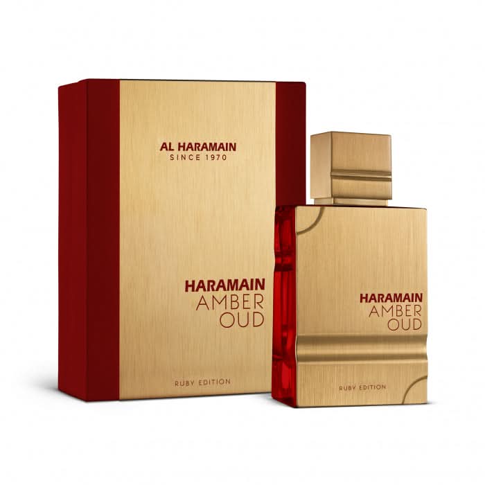 Al Haramain Amber Oud Ruby EDP fragrance bottle