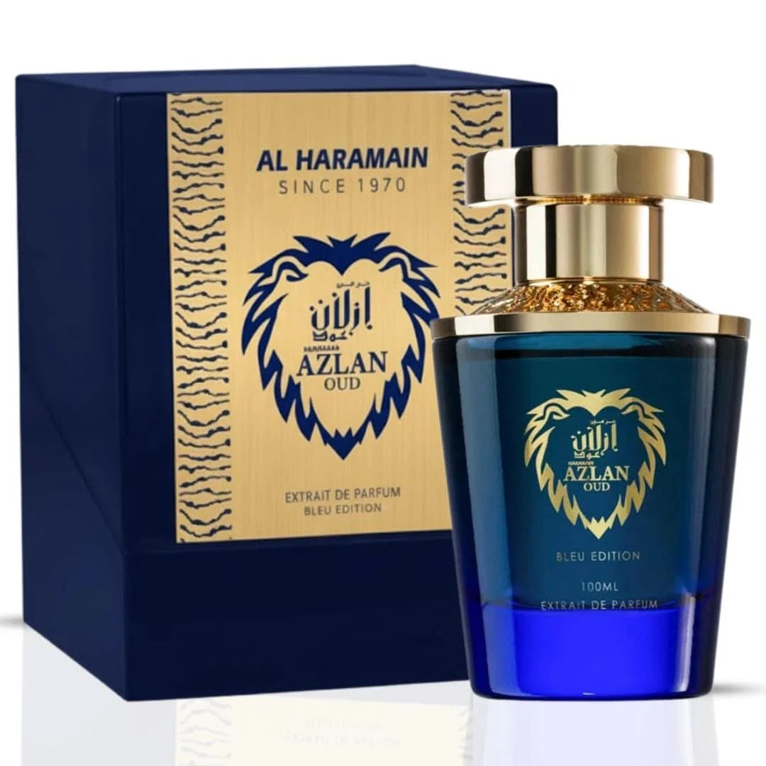 Al Haramain Azlan Oud Bleu Edition EXTRAIT fragrance bottle
