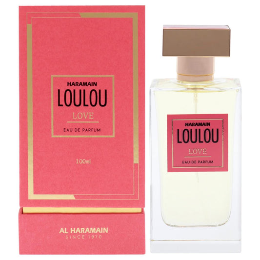 Al Haramain Loulou Love EDP fragrance bottle