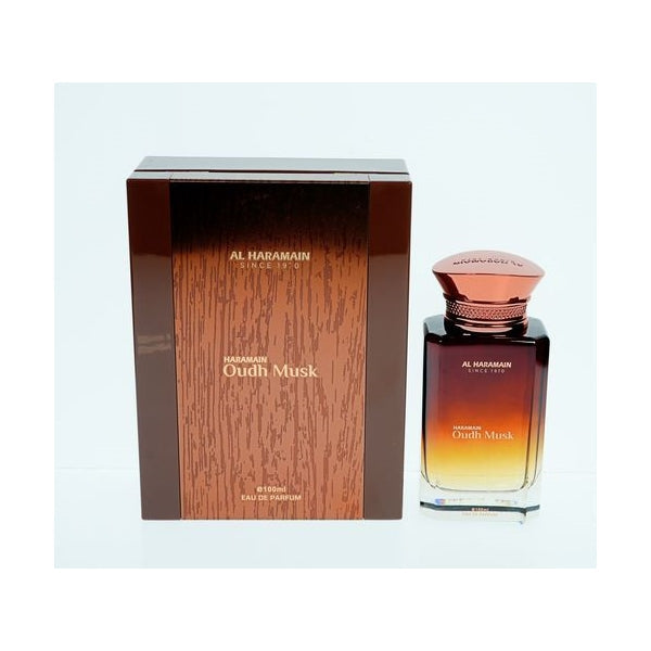 Al Haramain Oudh Musk EDP fragrance bottle