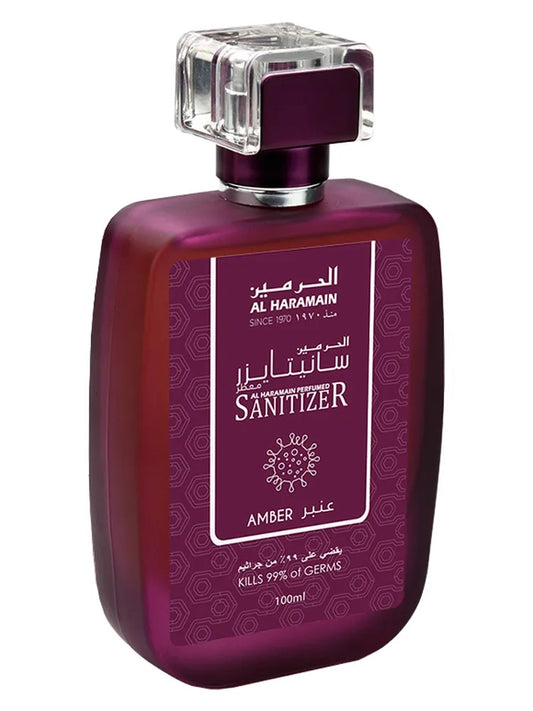 Al Haramain Perfumes Amber Sanitizer fragrance bottle