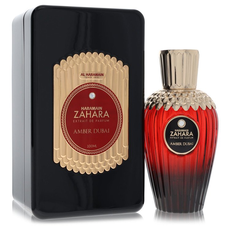 Al Haramain Zahara Amber Dubai EXTRAIT fragrance bottle