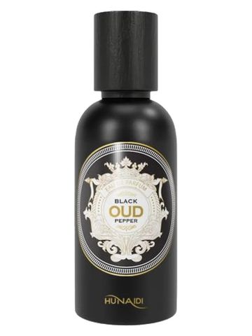 Al Hunaidi Black Oud Pepper fragrance bottle