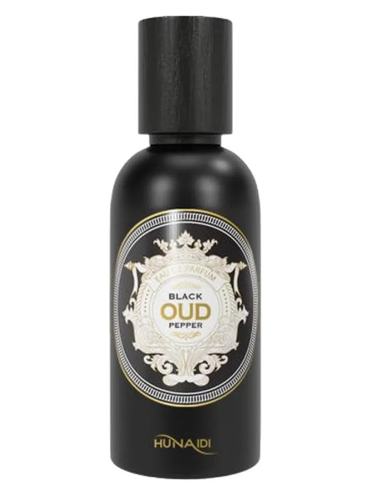 Al Hunaidi Black Oud Pepper fragrance bottle