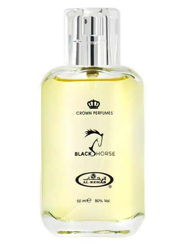 Al Rehab Black Horse fragrance bottle