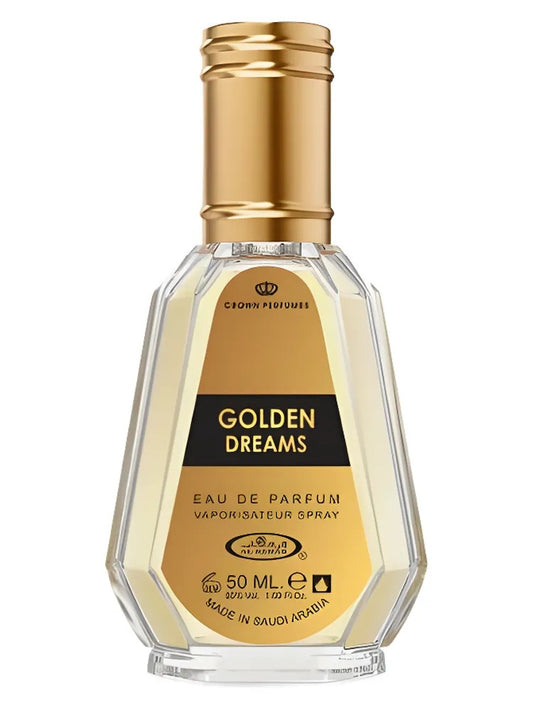 Al Rehab Golden Dreams fragrance bottle