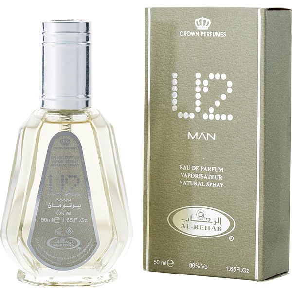 Al Rehab U2 Man EDP fragrance bottle