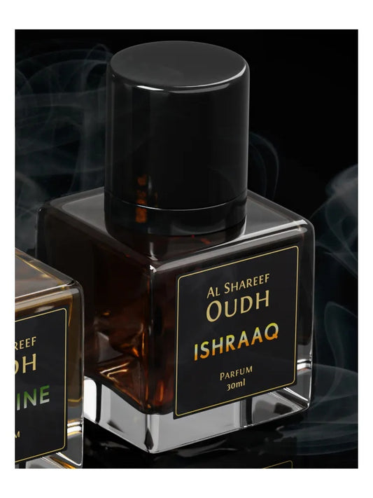 Al Shareef Oudh Ishraaq fragrance bottle