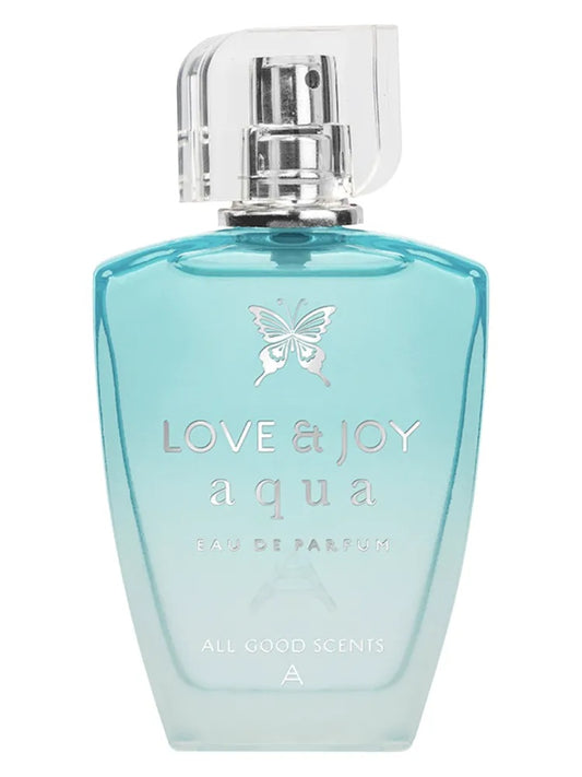 All Good Scents Love & Joy Aqua fragrance bottle