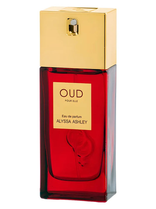 Alyssa Ashley Oud Pour Elle fragrance bottle