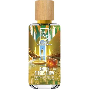 The Dua Brand Amber Citrus Glow fragrance bottle