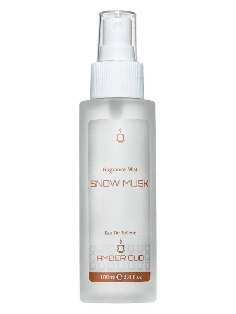 Amber Oud Snow Musk fragrance bottle