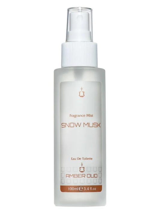 Amber Oud Snow Musk fragrance bottle