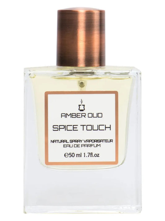 Amber Oud Spice Touch fragrance bottle