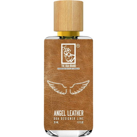 The Dua Brand Angel Leather fragrance bottle