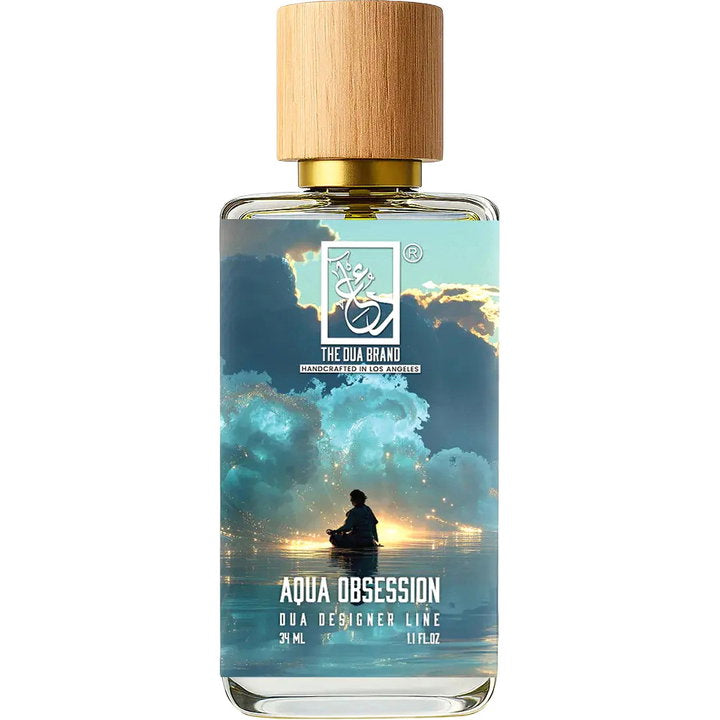 The Dua Brand Aqua Obsession fragrance bottle