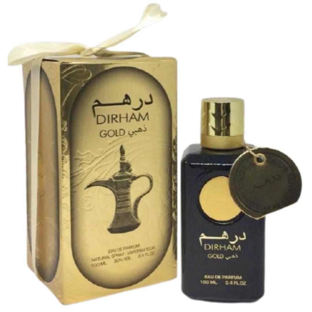 Ard Al Zaafaran Dirham Gold EDP fragrance bottle