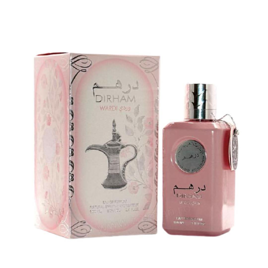 Ard Al Zaafaran Dirham Wardi EDP fragrance bottle