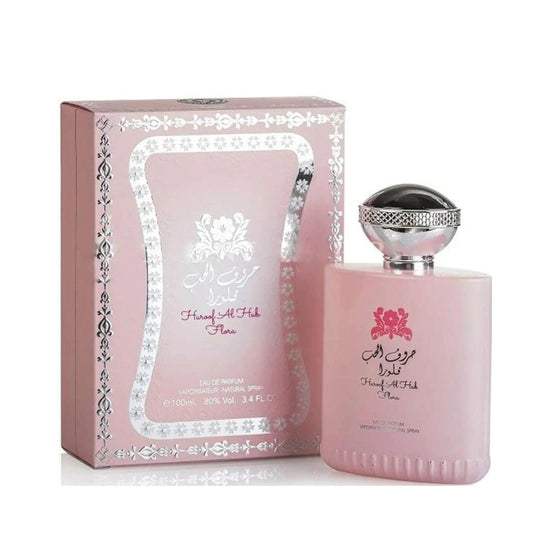 Ard Al Zaafaran Huroof Al Hub Flora EDP fragrance bottle