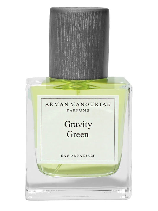 Arman Manoukian Parfums Gravity Green fragrance bottle