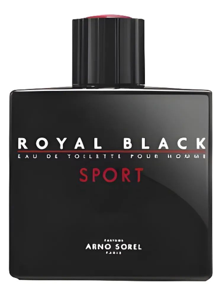 Arno Sorel Royal Black Sport fragrance bottle