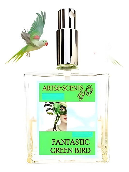 Arts Scents Fantastic Green Bird fragrance bottle