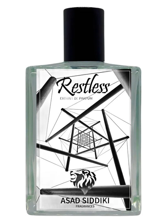 Asad Siddiki Restless fragrance bottle