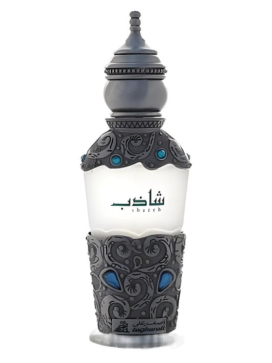Asgharali Shazeb fragrance bottle