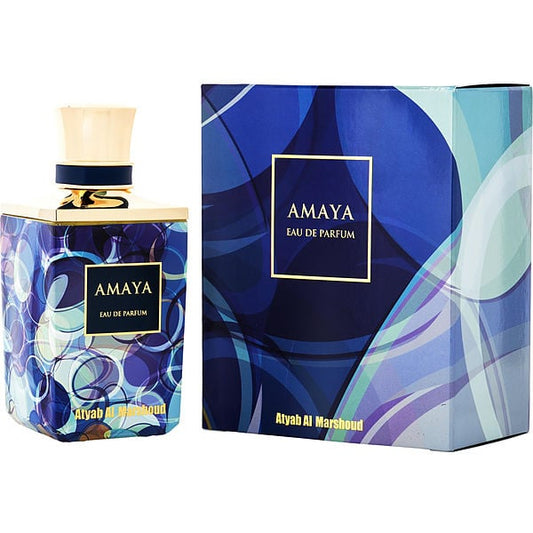 Atyab Al Marshoud Amaya Blue EDP fragrance bottle