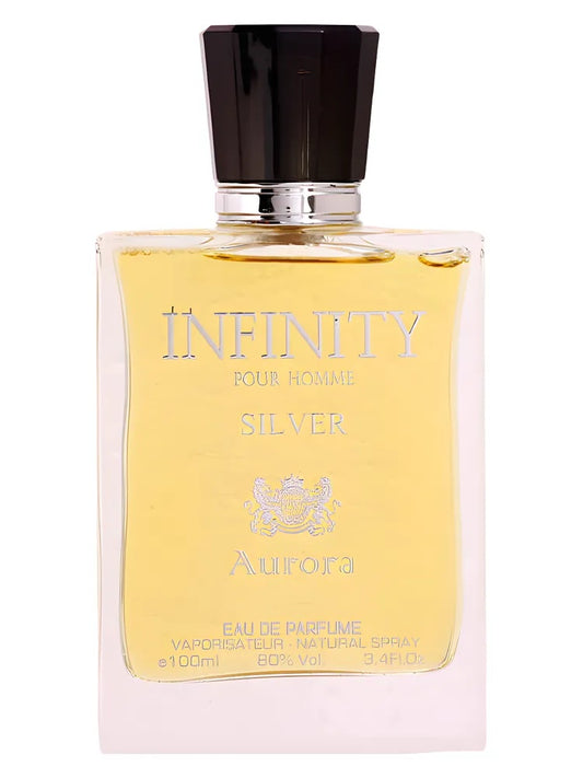Aurora Scents Infinity Silver fragrance bottle
