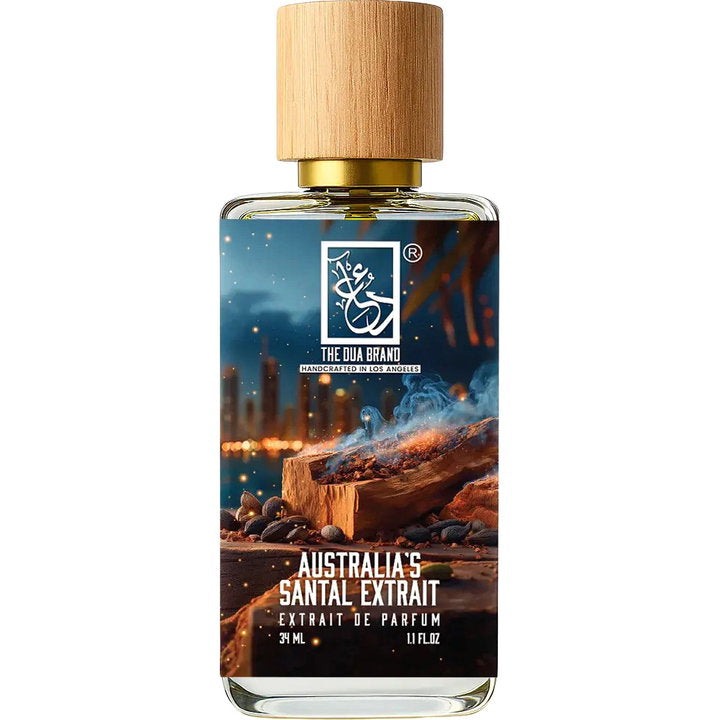 The Dua Brand Australia's Santal Extrait fragrance bottle