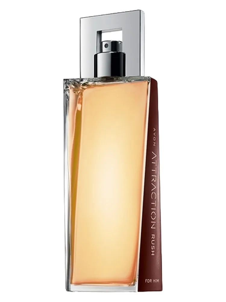Avon Attraction Rush for Him fragrance bottle