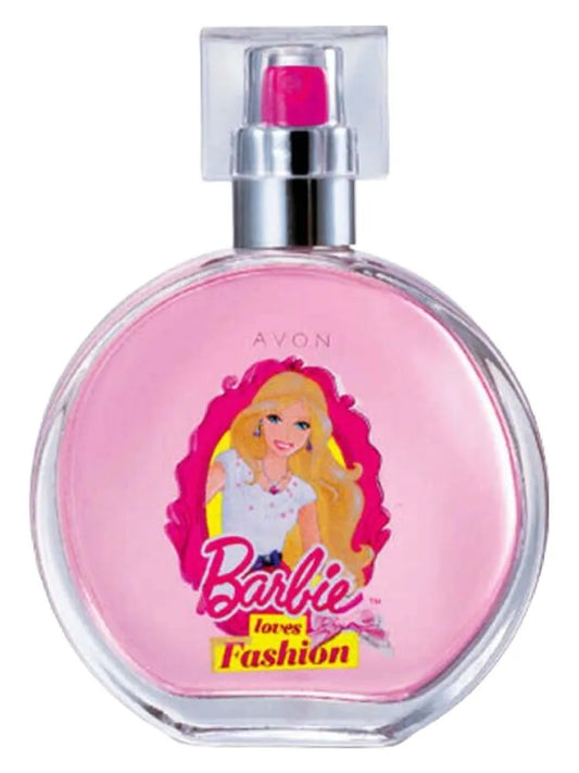 Avon Barbie Loves Fashion fragrance bottle
