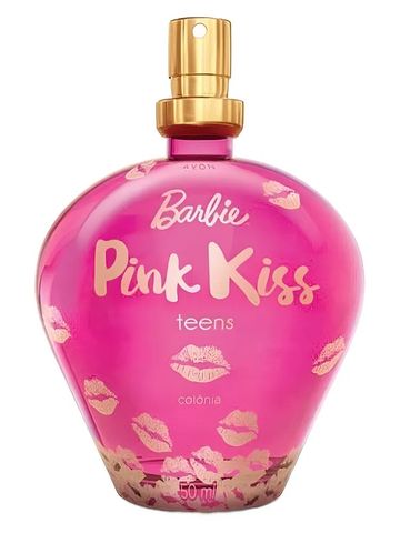 Avon Barbie Pink Kiss fragrance bottle