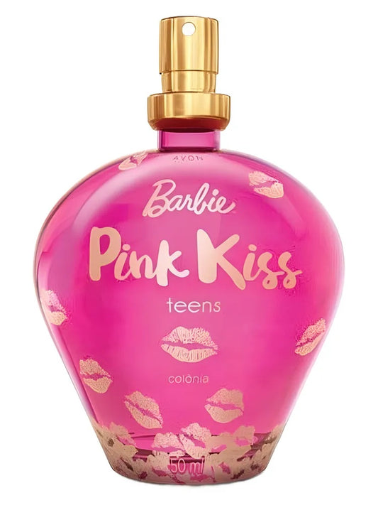 Avon Barbie Pink Kiss fragrance bottle