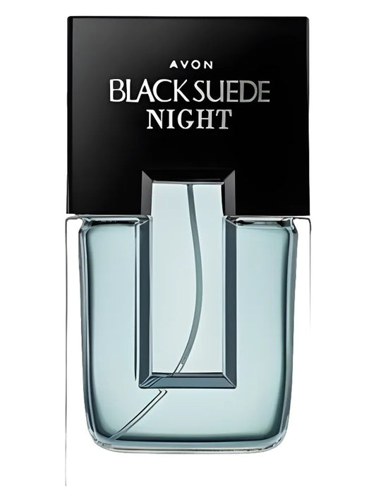 Avon Black Suede Night fragrance bottle
