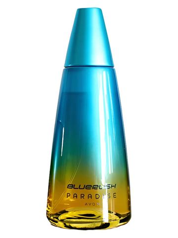 Avon Bluerush Paradise fragrance bottle