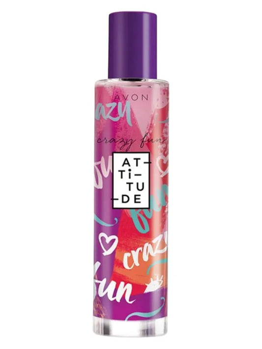 Avon Crazy Fun Attitude fragrance bottle