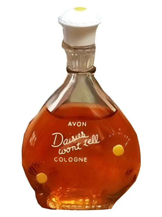Avon Daisies Won't Tell fragrance bottle