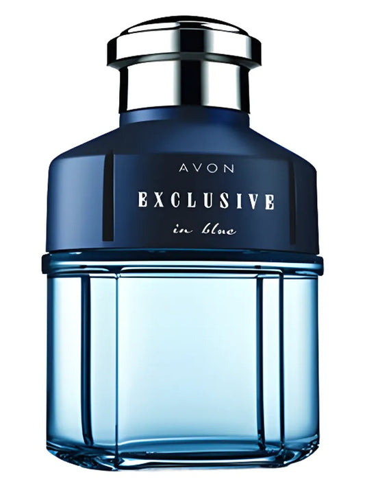 Avon Exclusive in Blue fragrance bottle