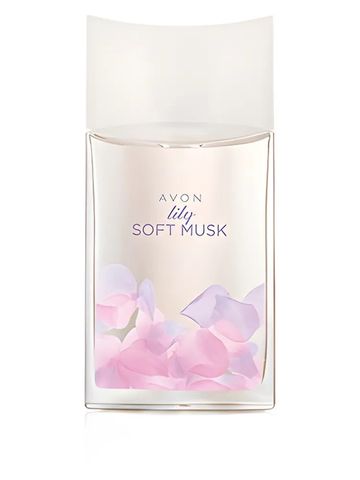 Avon Lily Soft Musk fragrance bottle