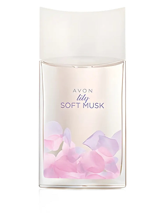 Avon Lily Soft Musk fragrance bottle