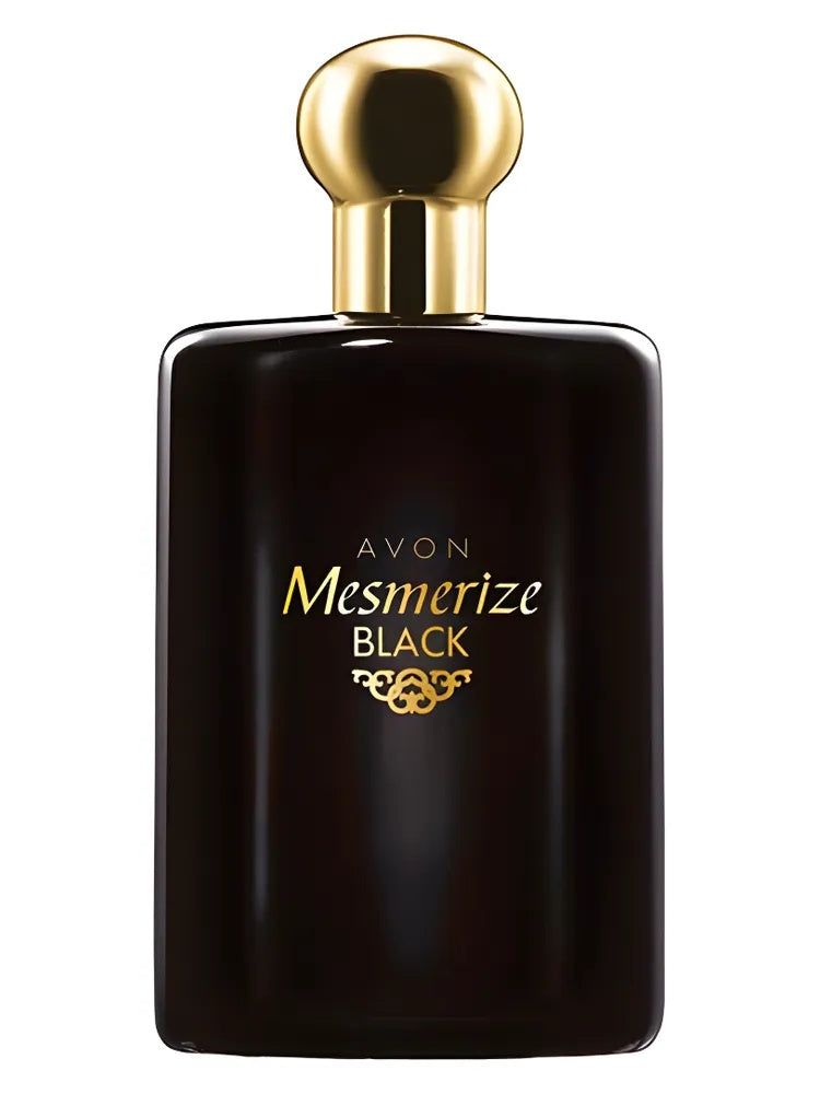 Avon Mesmerize Black for Him fragrance bottle