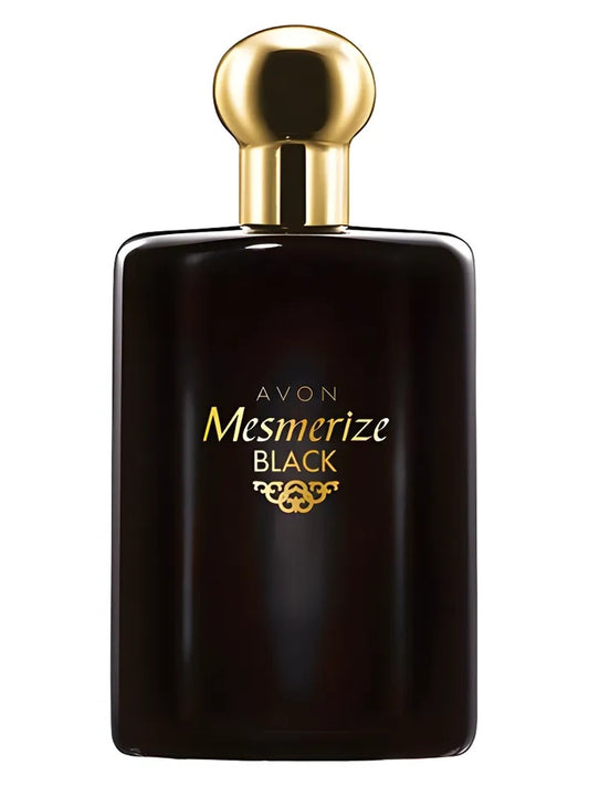 Avon Mesmerize Black for Him fragrance bottle