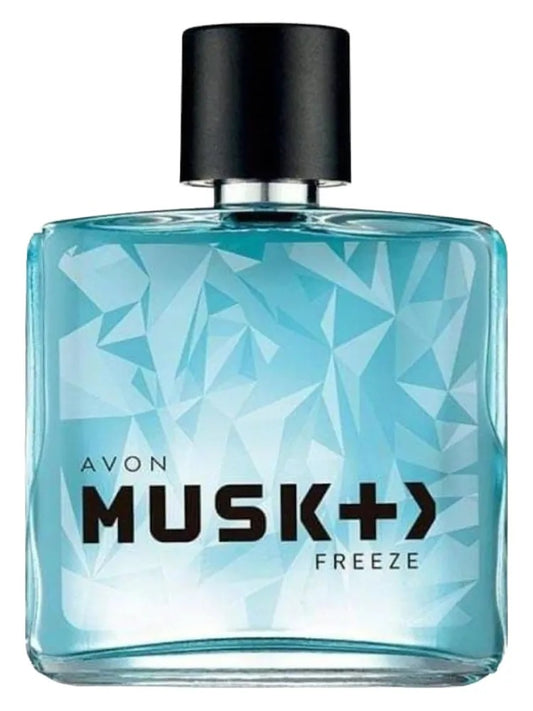 Avon Musk + > Freeze fragrance bottle