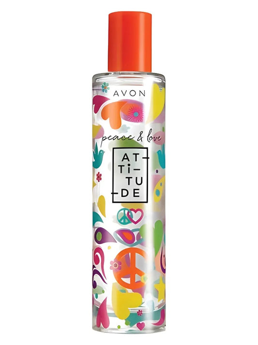 Avon Peace & Love Attitude fragrance bottle