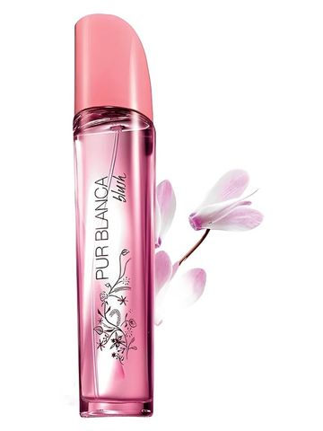 Avon Pur Blanca Blush fragrance bottle